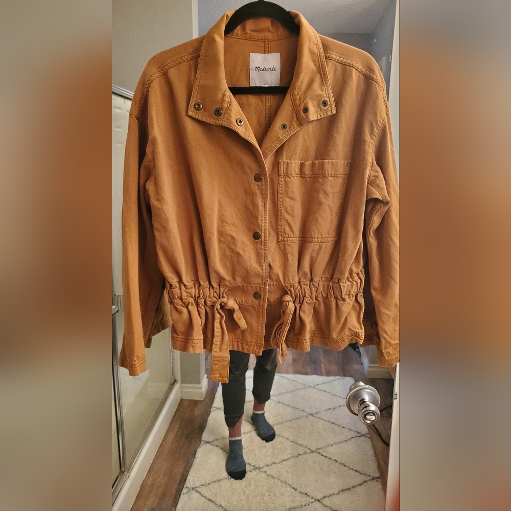 Madewell Southlake Military Cinched Waist CoatJacket